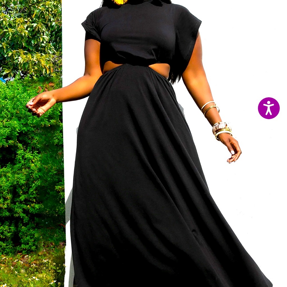 NWT: A-Line Cutout Maxi Dress